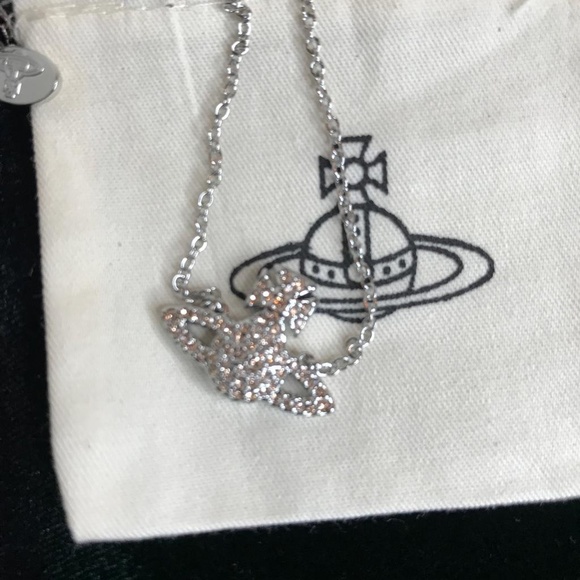 Vivienne Westwood Crystal Mini Orb Necklace Choker - Picture 3 of 6